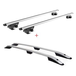 Volkswagen Tiguan Roof Rack Rail Set - Omac - 7514950SP + 96029751OMC - Gray - '09-'17